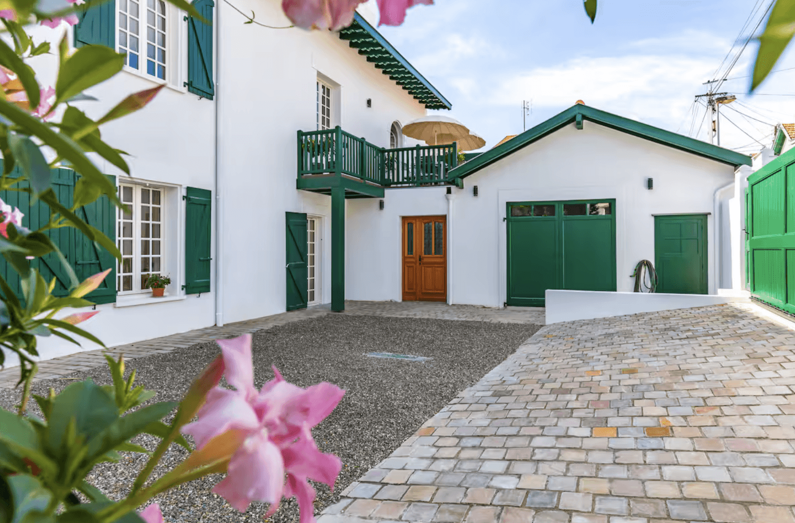 Basque villa exterior in Biarritz